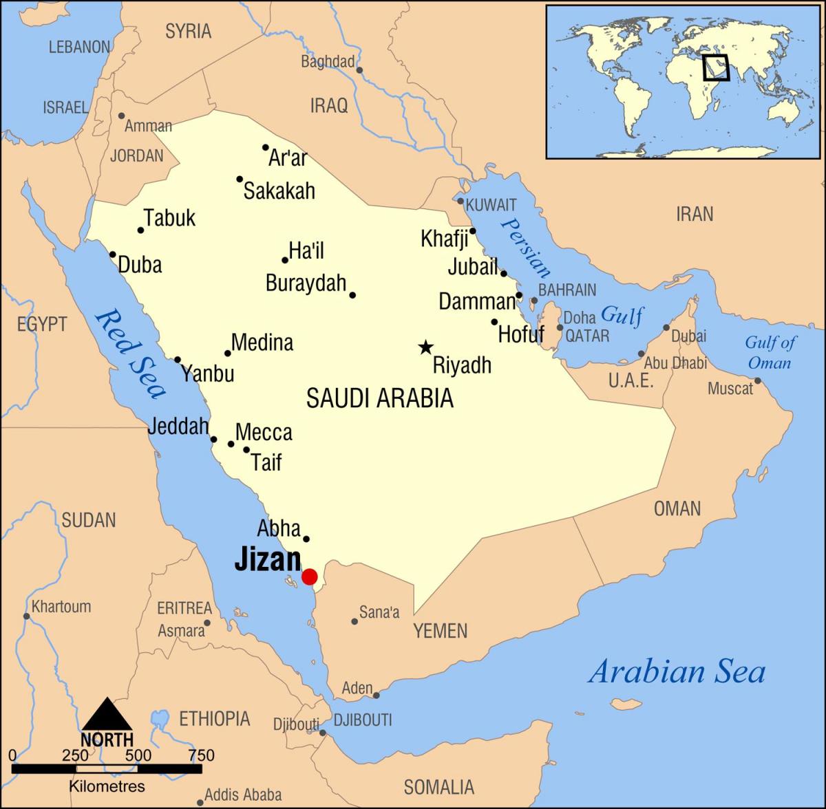 jizan KSA mapu