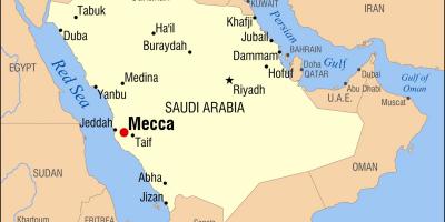 Mapu mekky v Saudskej Arábii
