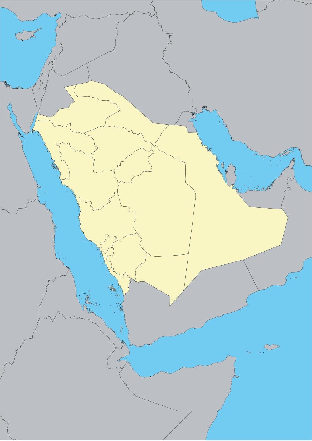 KSA vektorová mapa