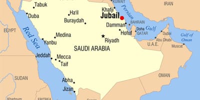Jubail KSA mapu