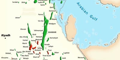 Mapa manifa Saudská Arábia