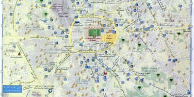 Mapa madina munawara Saudská Arábia
