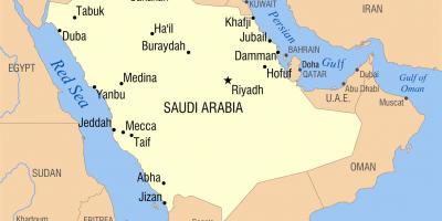 Rijáde KSA mapu
