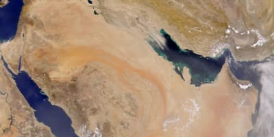 Mapa Saudská Arábia satelit